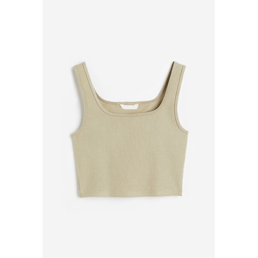 H & M - Krótka koszulka - Zielony ze sklepu H&M w kategorii Bluzki damskie - zdjęcie 173396332