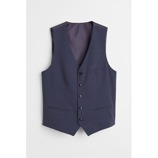 H & M - Kamizelka garniturowa Slim Fit - Niebieski H & M 44 H&M