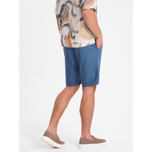 Spodenki męskie niebieskie Ombre casual