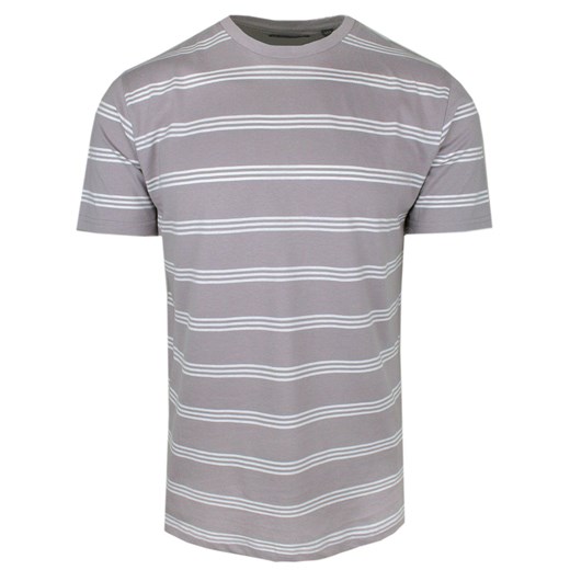 Męski T-Shirt (Koszulka) - Brave Soul - Beżowo-Fioletowa w Paski TSBRSSS24BRACKNELLdustypurple ze sklepu JegoSzafa.pl w kategorii T-shirty męskie - zdjęcie 173399234