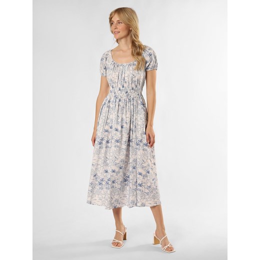 Marie Lund Sukienka damska Kobiety Bawełna biały nadruk ze sklepu vangraaf w kategorii Sukienki - zdjęcie 173399253