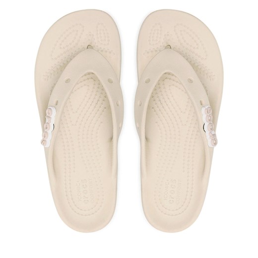Japonki Crocs Classic Platform Flip W 207714 Beżowy Crocs 42.5 promocja eobuwie.pl