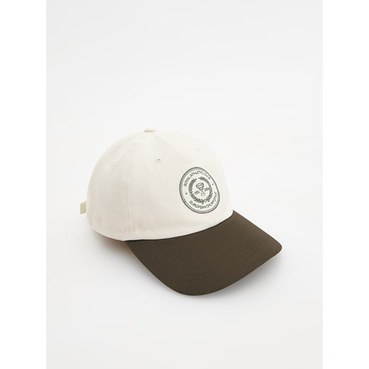 Reserved - Bawełniana czapka z daszkiem i haftem - wielobarwny ze sklepu Reserved w kategorii Czapki z daszkiem damskie - zdjęcie 173401031