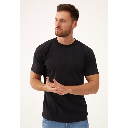 Czarna Koszulka Tinanora ze sklepu Born2be Odzież w kategorii T-shirty męskie - zdjęcie 173404190