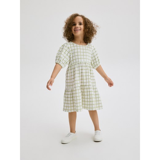 Reserved - Sukienka w kratę - wielobarwny ze sklepu Reserved w kategorii Sukienki niemowlęce - zdjęcie 173406424