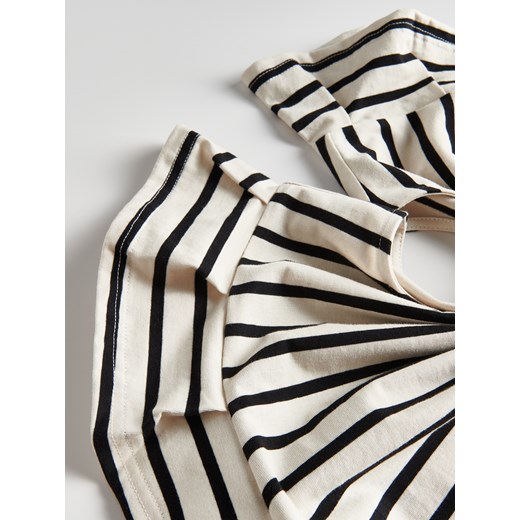 Reserved - Bluzka z ozdobnymi rękawami - wielobarwny Reserved L Reserved