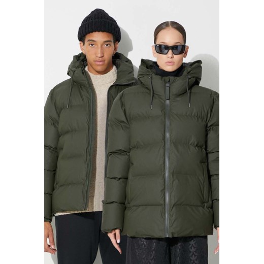 Rains kurtka 15120 Jackets kolor zielony zimowa ze sklepu PRM w kategorii Kurtki damskie - zdjęcie 173408274