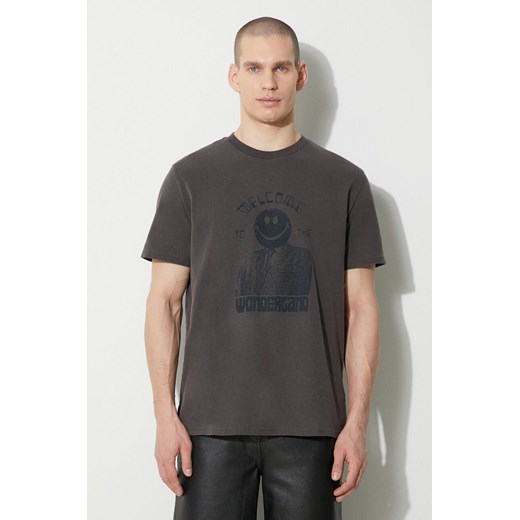 KSUBI t-shirt bawełniany portal kash ss tee męski kolor szary z nadrukiem MPS24TE014 ze sklepu PRM w kategorii T-shirty męskie - zdjęcie 173409381