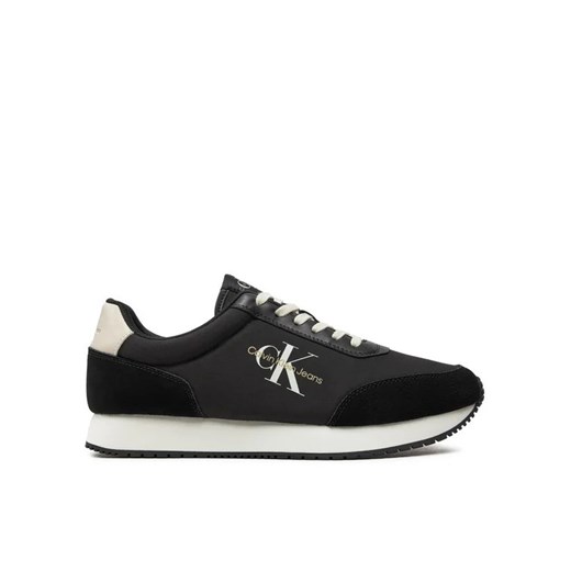 Calvin Klein Jeans Sneakersy Retro Runner Low Mix Mtl YM0YM01032 Czarny 44 MODIVO