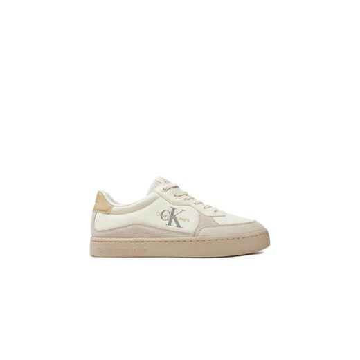 Calvin Klein Jeans Sneakersy Classic Cupsole Low Mix Mtl YM0YM01033 Écru 45 MODIVO