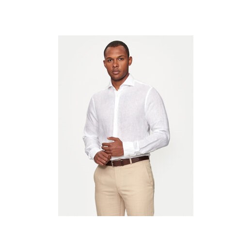 JOOP! Koszula 146Pai 30041389 Biały Slim Fit ze sklepu MODIVO w kategorii Koszule męskie - zdjęcie 173410533