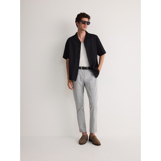 Reserved - Spodnie slim fit - jasnoszary ze sklepu Reserved w kategorii Spodnie męskie - zdjęcie 173412074