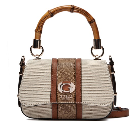 Torebka Guess Kerima (Ag) Mini-Bags HWAG93 37780 Écru ze sklepu eobuwie.pl w kategorii Listonoszki - zdjęcie 173412840