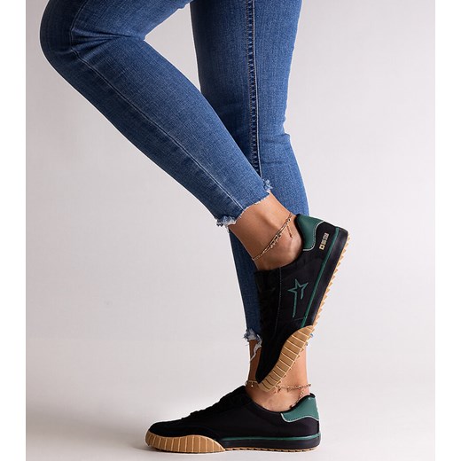 Czarne sneakersy Big Star NN274866 ze sklepu gemre w kategorii Buty sportowe damskie - zdjęcie 173413294