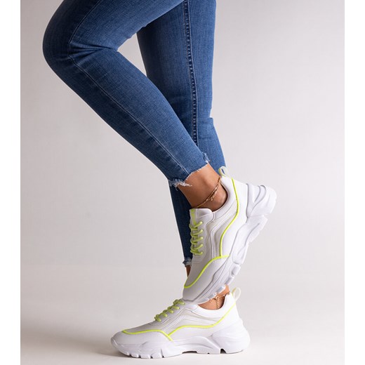 Białe sneakersy Big Star JJ274784 ze sklepu gemre w kategorii Buty sportowe damskie - zdjęcie 173413313