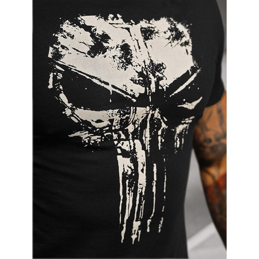 T-shirt męski slim fit czarny OZONEE NB/MT3045Z Ozonee XXL ozonee.pl
