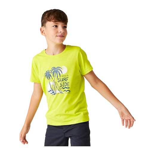 Regatta Koszulka &quot;Bosley VII&quot; w kolorze limonkowym ze sklepu Limango Polska w kategorii T-shirty chłopięce - zdjęcie 173415630