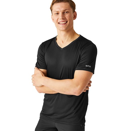Regatta Koszulka funkcyjna &quot;Fingal&quot; w kolorze czarnym ze sklepu Limango Polska w kategorii T-shirty męskie - zdjęcie 173415853