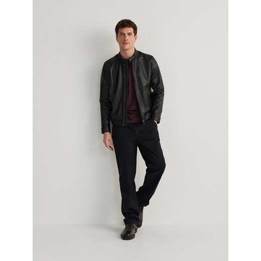 Reserved - Spodnie chino regular - czarny ze sklepu Reserved w kategorii Spodnie męskie - zdjęcie 173417244