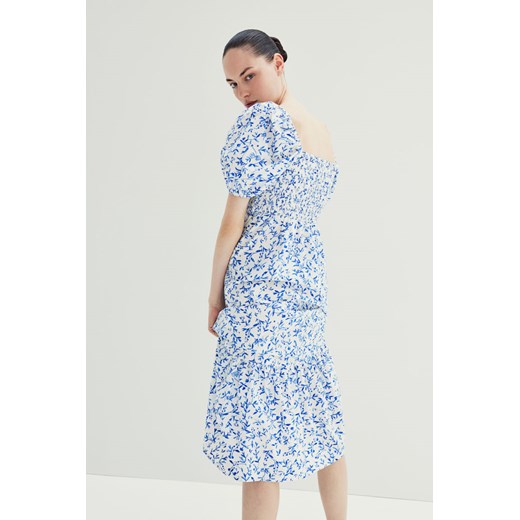 H & M - MAMA Popelinowa sukienka dla karmiącej - Niebieski H & M L H&M