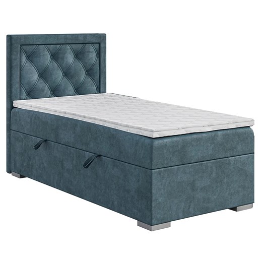 Pojedyncze łóżko boxspring 80x200 Antono - 32 kolory ze sklepu Edinos.pl w kategorii Łóżka i materace - zdjęcie 173423492
