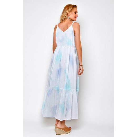 Sukienka H.H.G. w serek luźna maxi 