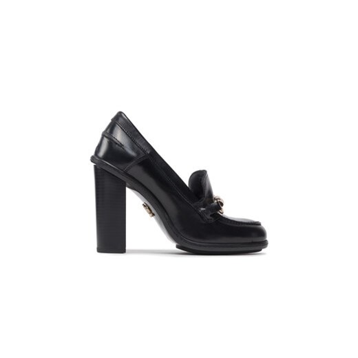 Tommy Hilfiger Czółenka Twist High Heel Loafer FW0FW06692 Czarny ze sklepu MODIVO w kategorii Półbuty damskie - zdjęcie 173425963