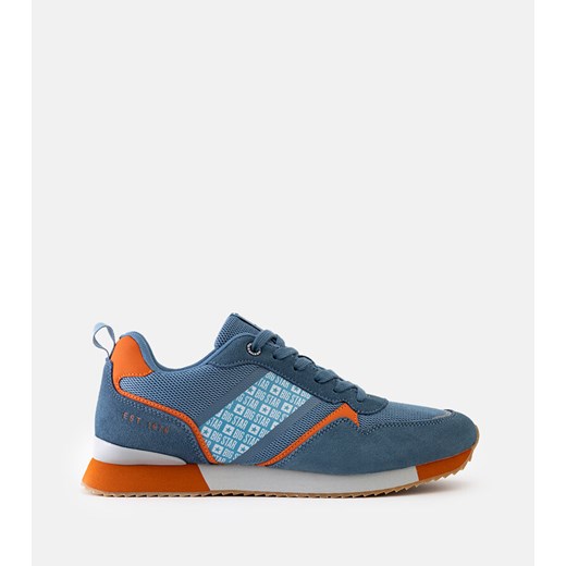 Niebieskie sneakersy Big Star JJ174396 ze sklepu gemre w kategorii Buty sportowe damskie - zdjęcie 173428174