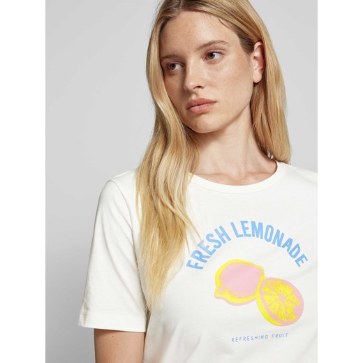 T-shirt z nadrukiem z napisem i motywem model ‘Tenja’ L Peek&Cloppenburg 