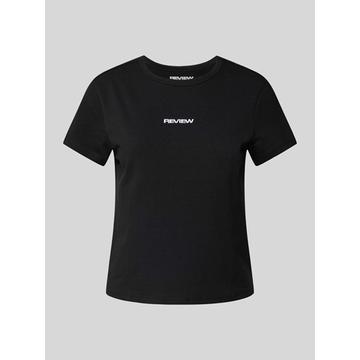 T-shirt z wyhaftowanym logo Review XL Peek&Cloppenburg 