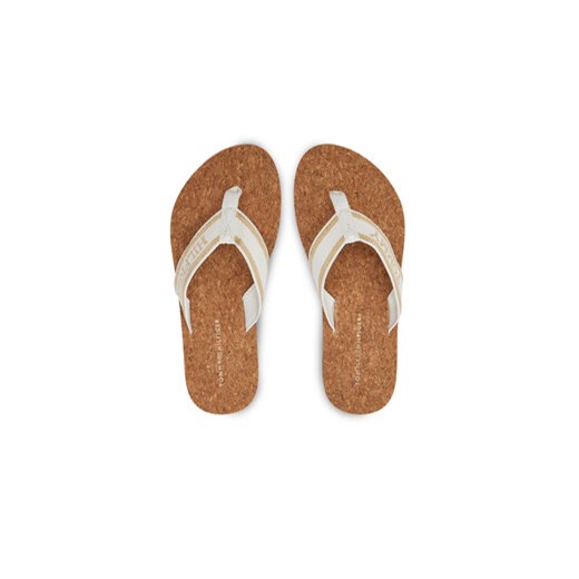 Tommy Hilfiger Japonki Hilfiger Cork Beach Sandal FW0FW07904 Beżowy Tommy Hilfiger 36 MODIVO wyprzedaż