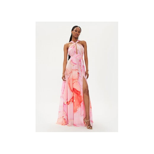 Fracomina Sukienka letnia FQ24SD3014W412N4 Różowy Regular Fit ze sklepu MODIVO w kategorii Sukienki - zdjęcie 173431630