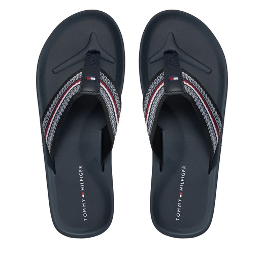 Japonki Tommy Hilfiger Comfort Hilfiger Beach Sandal FM0FM04910 Niebieski Tommy Hilfiger 42 okazja eobuwie.pl