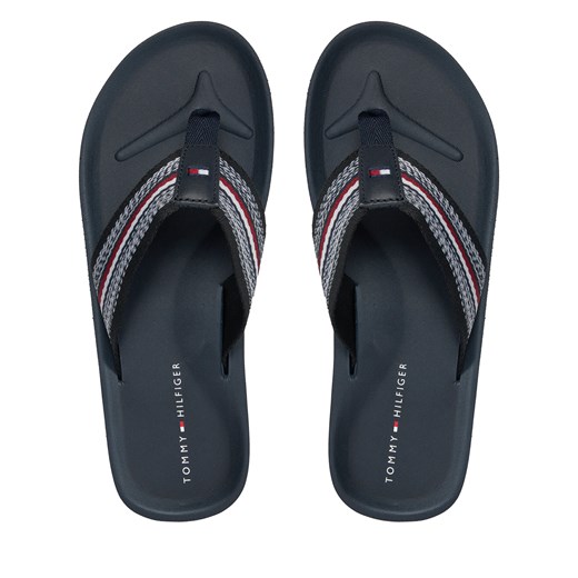 Japonki Tommy Hilfiger Comfort Hilfiger Beach Sandal FM0FM04910 Niebieski ze sklepu eobuwie.pl w kategorii Klapki męskie - zdjęcie 173432144