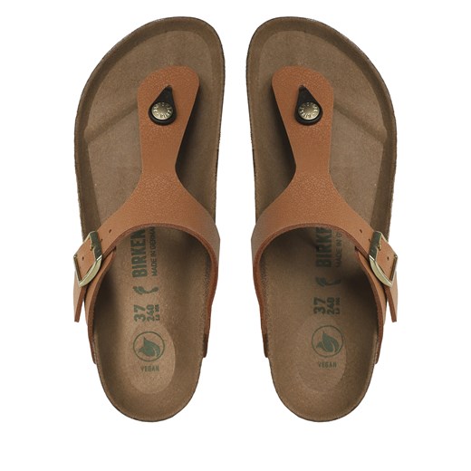 Japonki Birkenstock Gizeh 1025049 Brązowy ze sklepu eobuwie.pl w kategorii Klapki damskie - zdjęcie 173432154