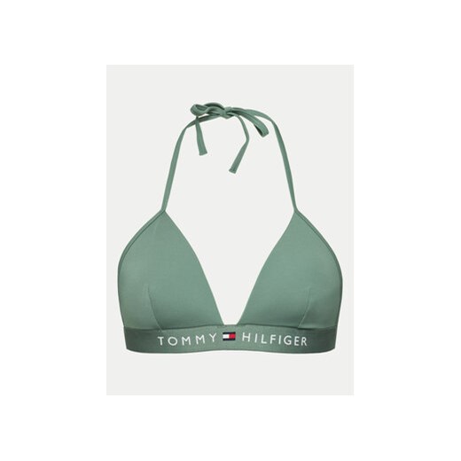 Tommy Hilfiger Góra od bikini UW0UW04109 Zielony ze sklepu MODIVO w kategorii Stroje kąpielowe - zdjęcie 173432480