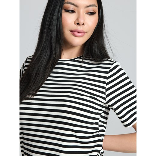 Sukienka Sinsay mini wielokolorowa z elastanu na wiosnę 