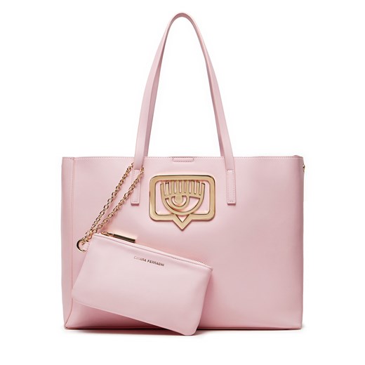 Torebka Chiara Ferragni 76SB4BB3 Różowy ze sklepu eobuwie.pl w kategorii Torby Shopper bag - zdjęcie 173435324