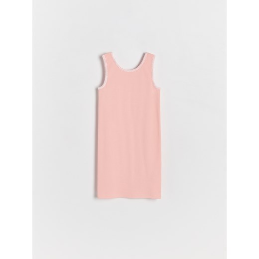 Reserved - Bawełniana sukienka - różowy ze sklepu Reserved w kategorii Sukienki dziewczęce - zdjęcie 173436670