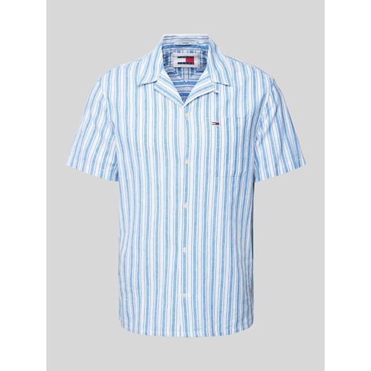 Koszula casualowa o kroju regular fit z wzorem w paski ze sklepu Peek&Cloppenburg  w kategorii Koszule męskie - zdjęcie 173437543