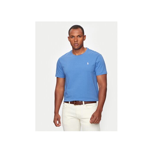 Polo Ralph Lauren T-Shirt 710671438354 Niebieski Custom Slim Fit ze sklepu MODIVO w kategorii T-shirty męskie - zdjęcie 173438211