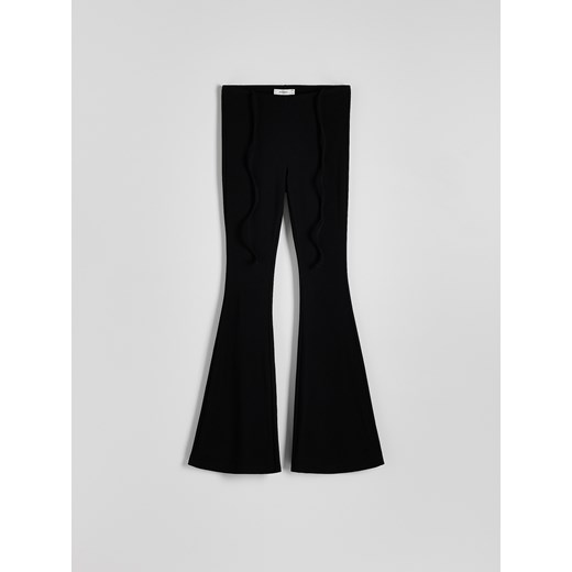 Reserved - Spodnie z szeroką nogawką - czarny ze sklepu Reserved w kategorii Spodnie damskie - zdjęcie 173439151
