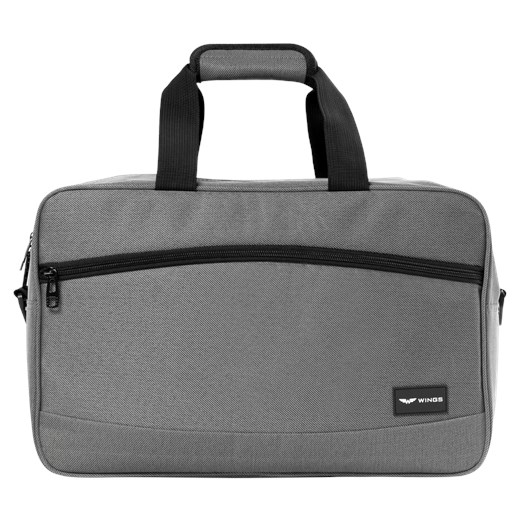 WINGS Podręczna Torba PODRÓŻNA kabinowa GREY ze sklepu WINGS w kategorii Torby sportowe - zdjęcie 173441571