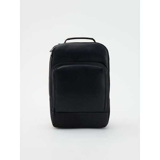 Reserved - Gładki plecak z uchwytem - czarny Reserved ONE SIZE promocyjna cena Reserved