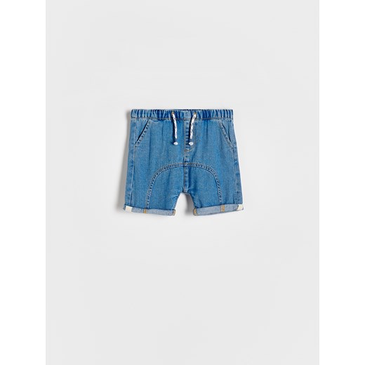 Reserved - Jeansowe szorty - niebieski ze sklepu Reserved w kategorii Spodenki niemowlęce - zdjęcie 173442641