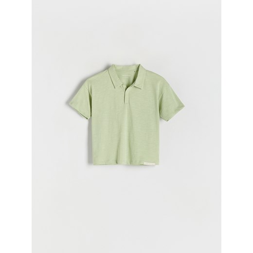 Reserved - T-shirt polo - jasnozielony ze sklepu Reserved w kategorii Koszulki niemowlęce - zdjęcie 173442730