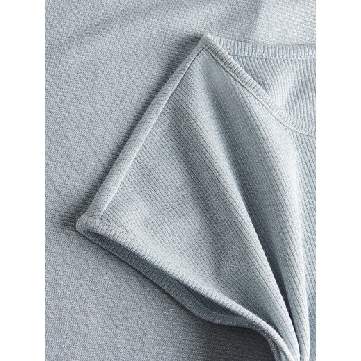 Reserved - Bluzka z metalicznym efektem - jasnoniebieski Reserved S Reserved