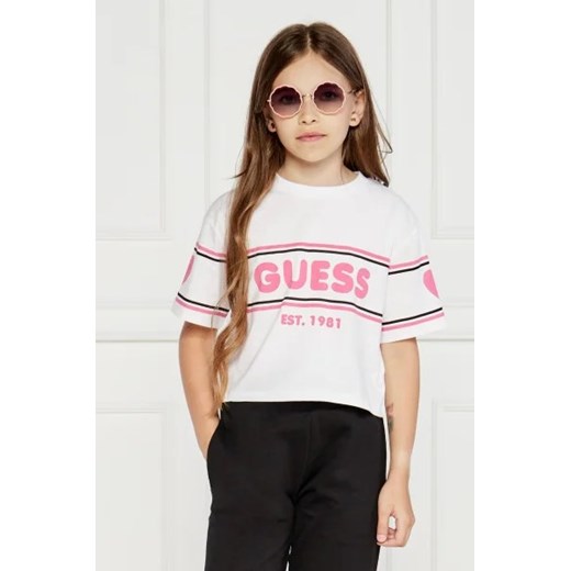 Guess T-shirt | Regular Fit ze sklepu Gomez Fashion Store w kategorii Bluzki dziewczęce - zdjęcie 173444680
