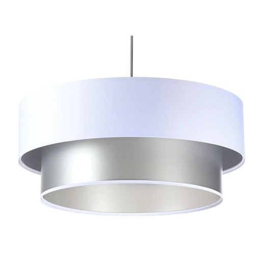 Srebrno-biała nowoczesna lampa wisząca - S420-Veda Lumes One Size Edinos.pl