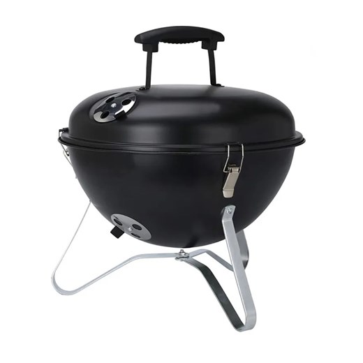 Czarny minimalistyczny grill z pokrywą - Rovan ze sklepu Edinos.pl w kategorii Ogród i taras - zdjęcie 173447020